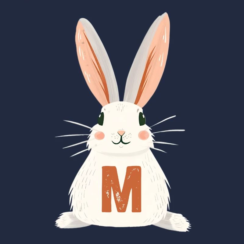 M -Letter - Bunny - Personalizable