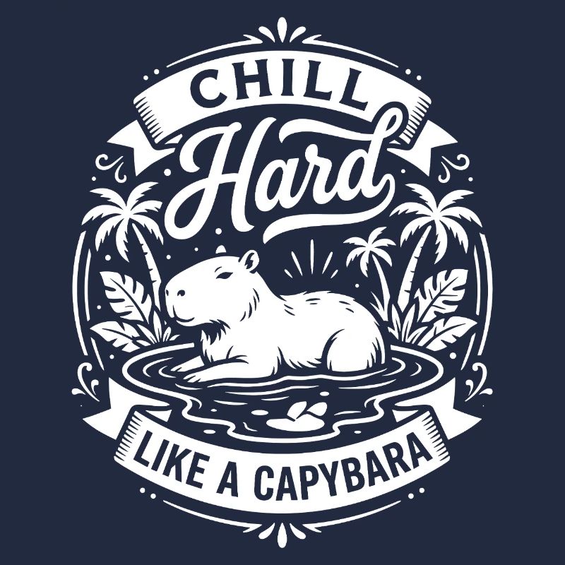 Chill Hard Capybara Vibes