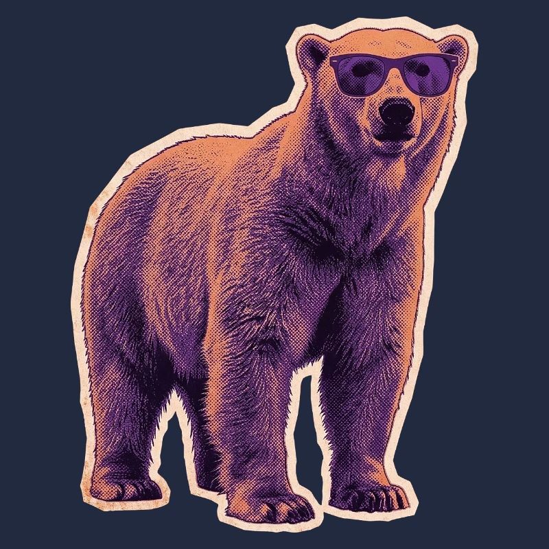 Sommer Eisbär Sonnenbrille