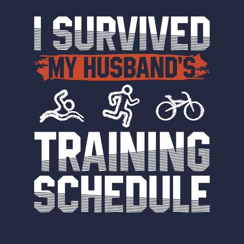 Überlebtes Training Des Ehemannes Triathlon