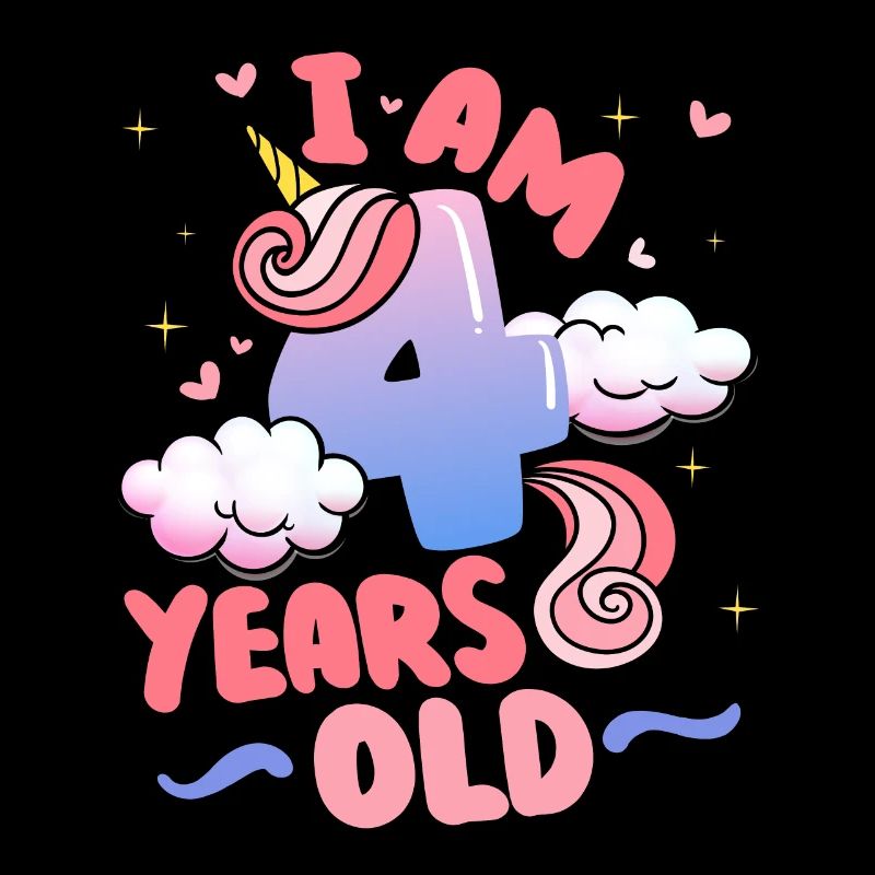 I am 4 years old | Unicorn theme | 4.