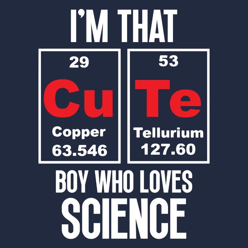 Je suis ce garçon mignon qui aime la science