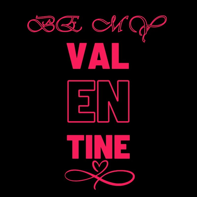 Conception élégante de la typographie de la Saint-Valentin