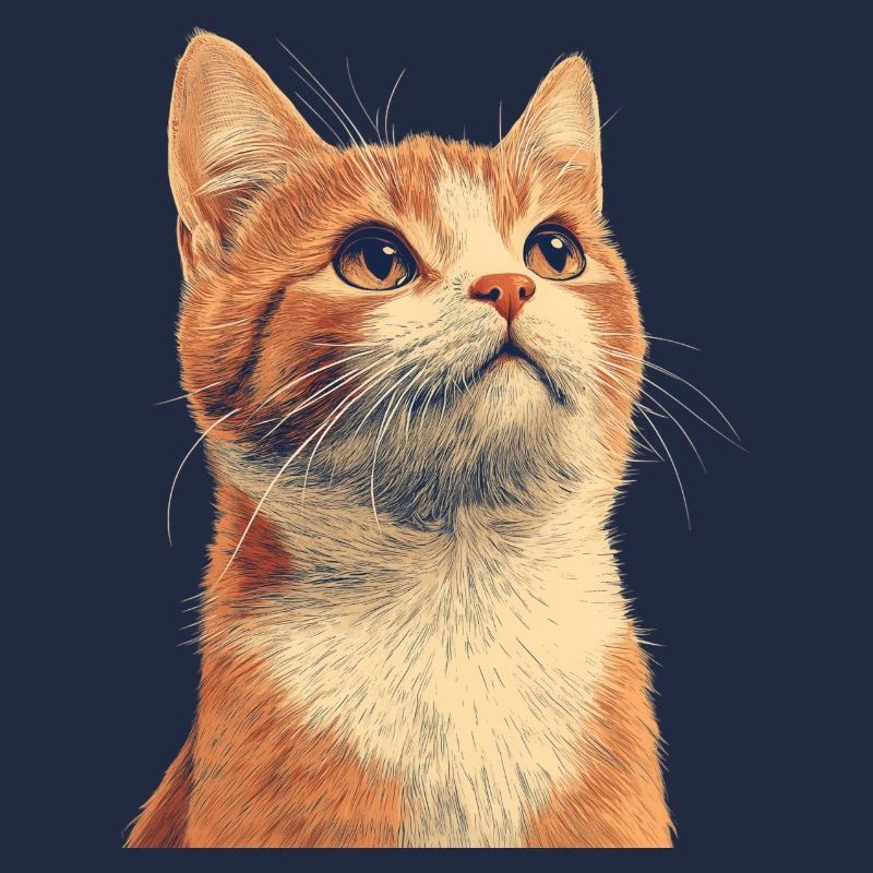 Chat roux mignon