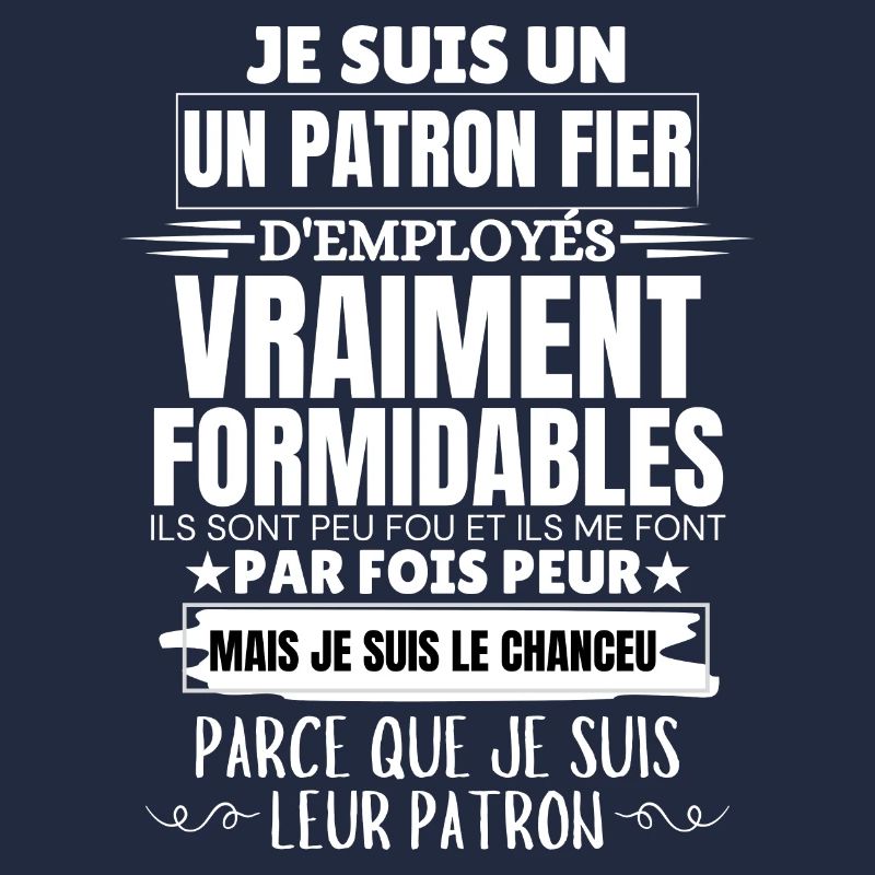 Ich bin stolzer Chef der Mitarbeiter