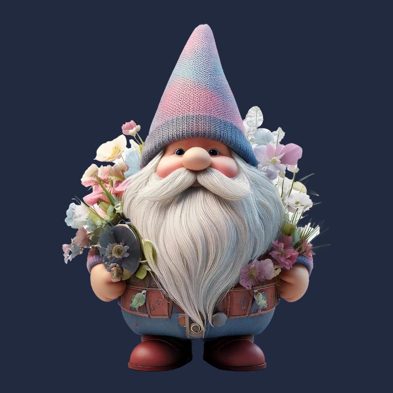 Nain de jardin Design fleur Chuchoteur