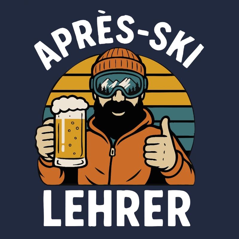 Moniteur d’après-ski – Drôle de dicton de moniteur de ski