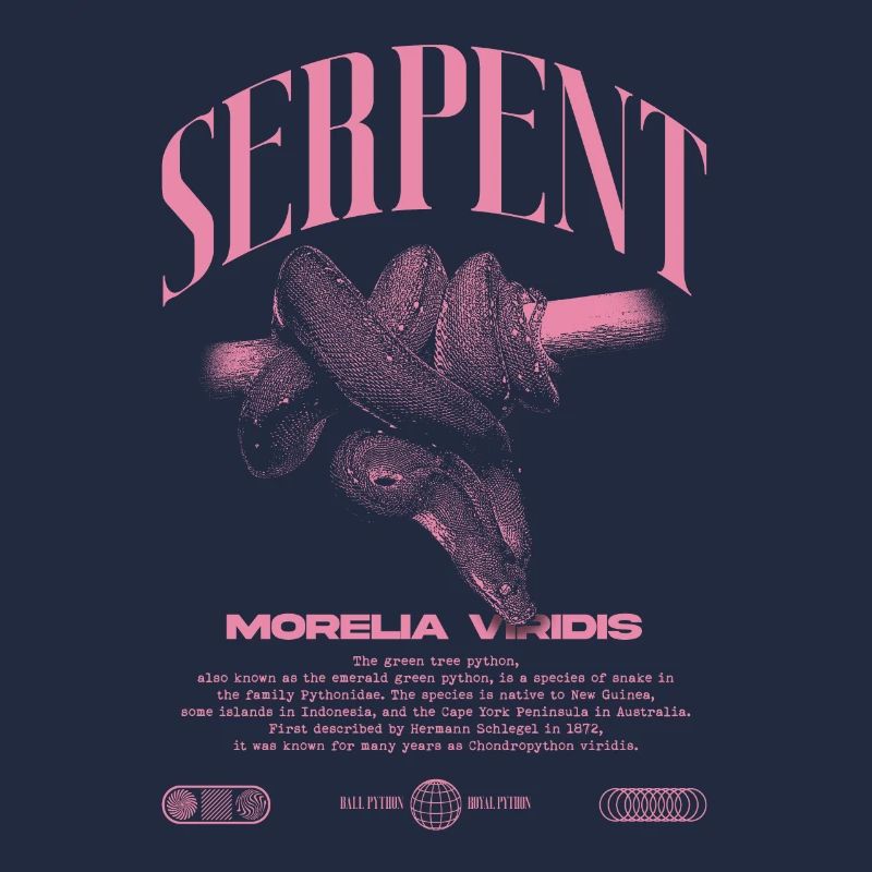 Green Tree Python Modern Reptile Keeper Streetwear