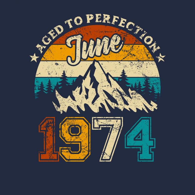 limited edition 1974 Juni - Geburtstag - Geschenk