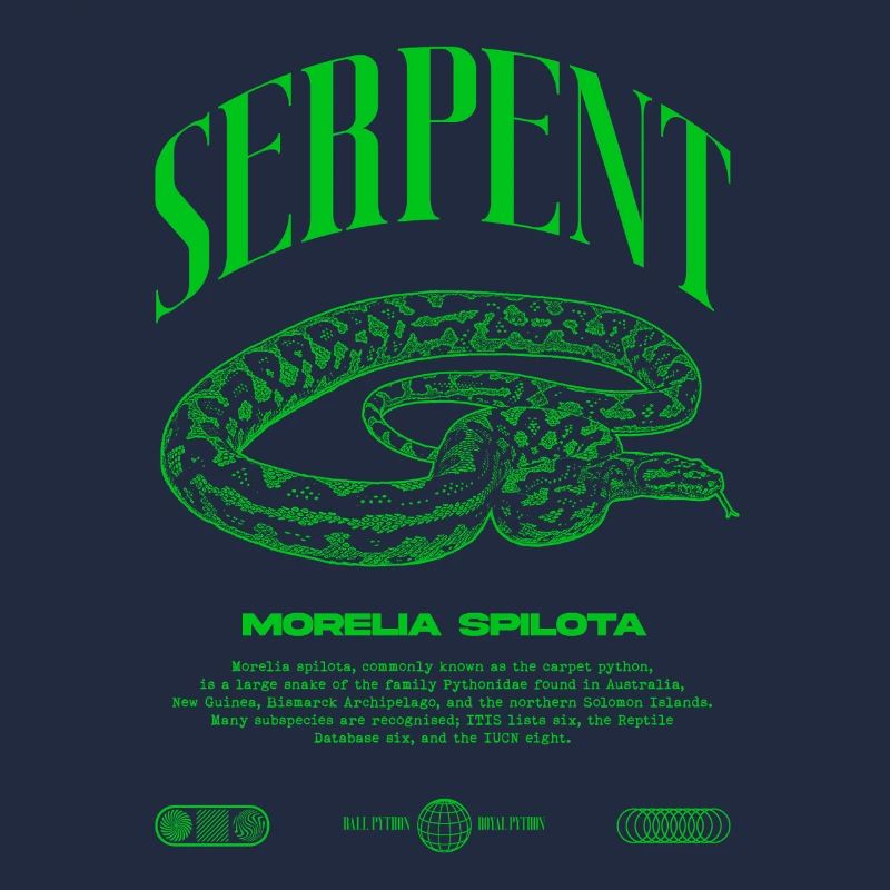 Carpet Python Modern Reptile Keeper Streetwear
