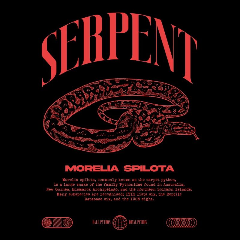 Carpet Python Modern Reptile Keeper Streetwear