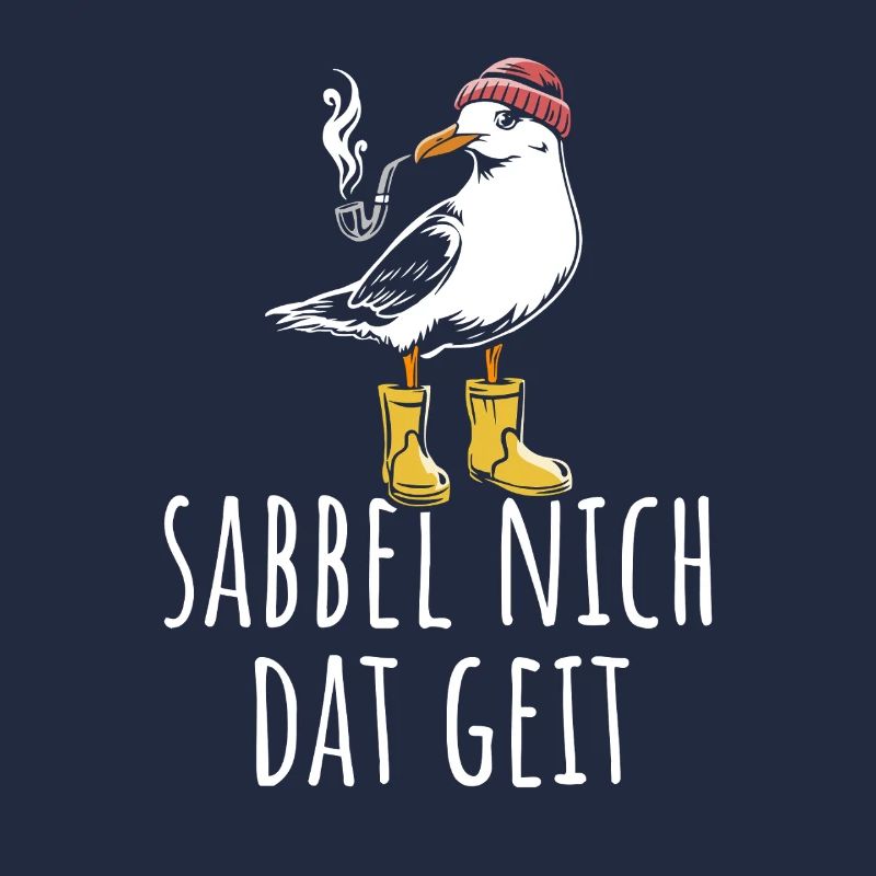 Möwe - Sabbel nich dat geit - Nordsee - Geschenk