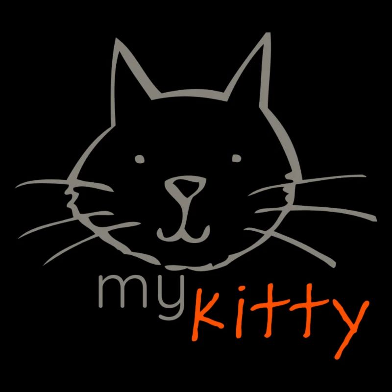 Eine Katzenzeichnung - Das niedliche Logo