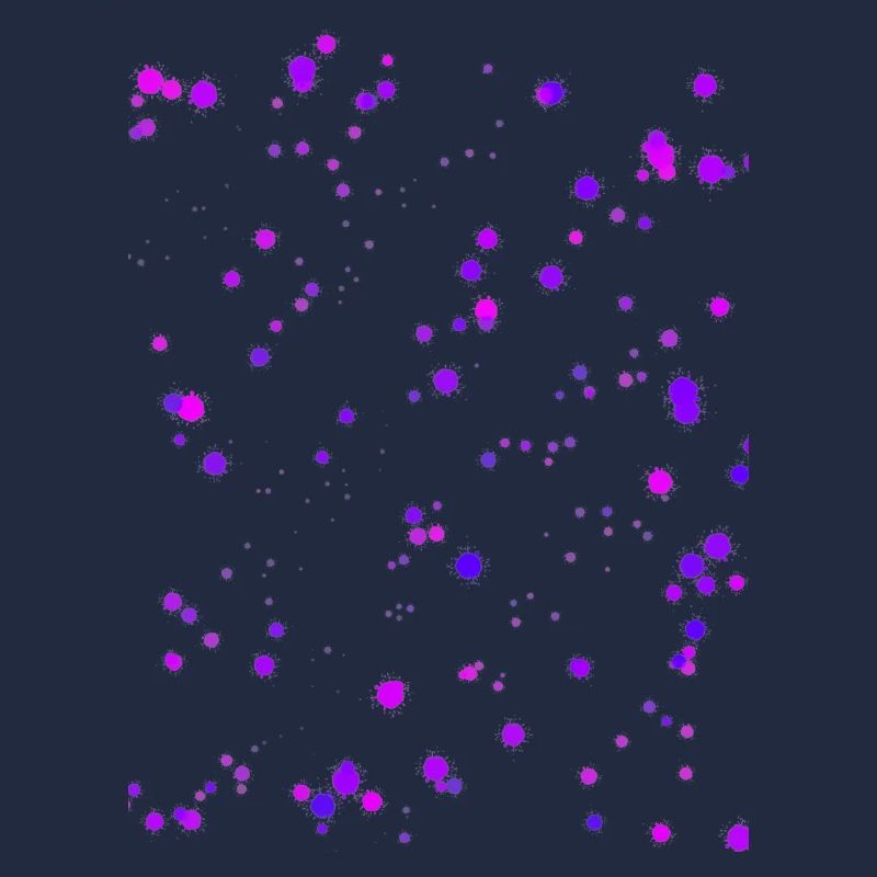 Taches de couleur violette