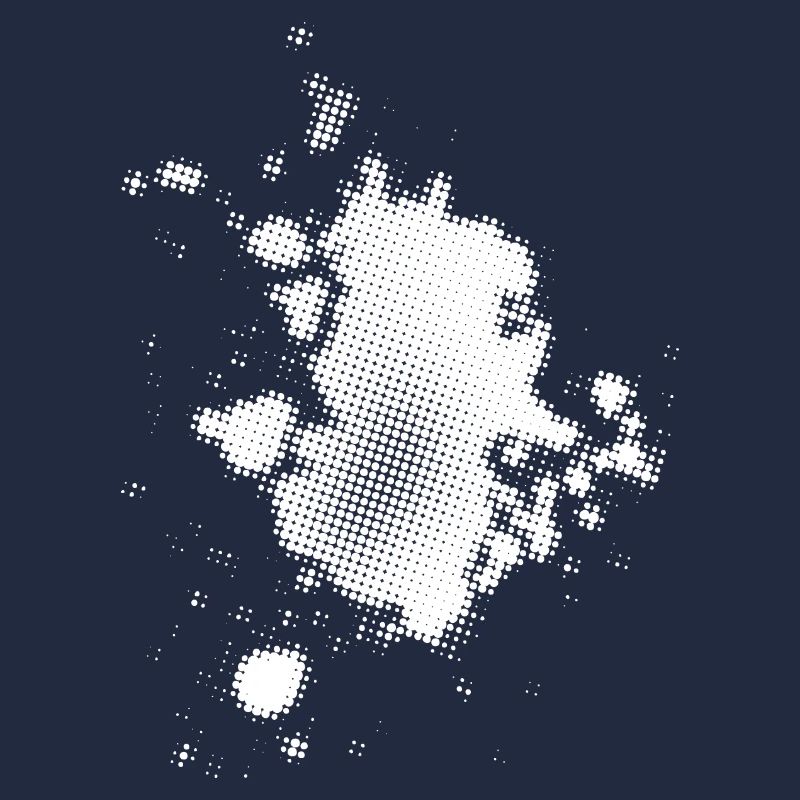 Flash, Punktehintergrund asymmetrisch | rasterized