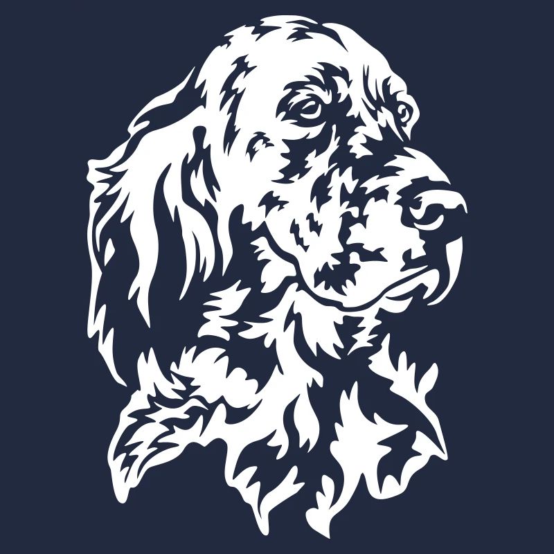 Englischer Setter Kopf "Black Edition"