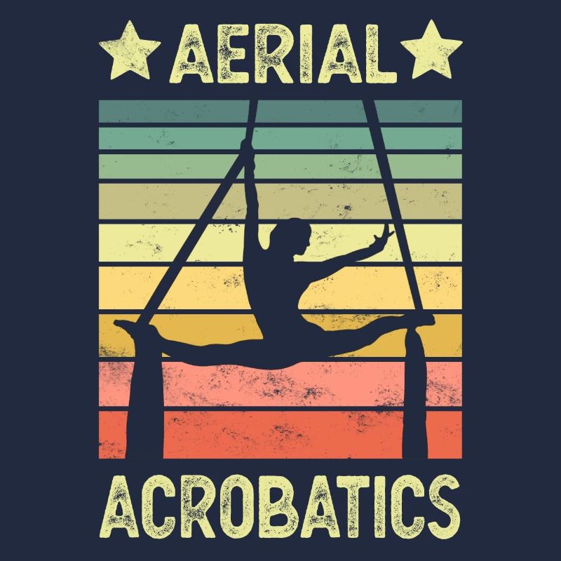Aerial acrobatics vertical cloth