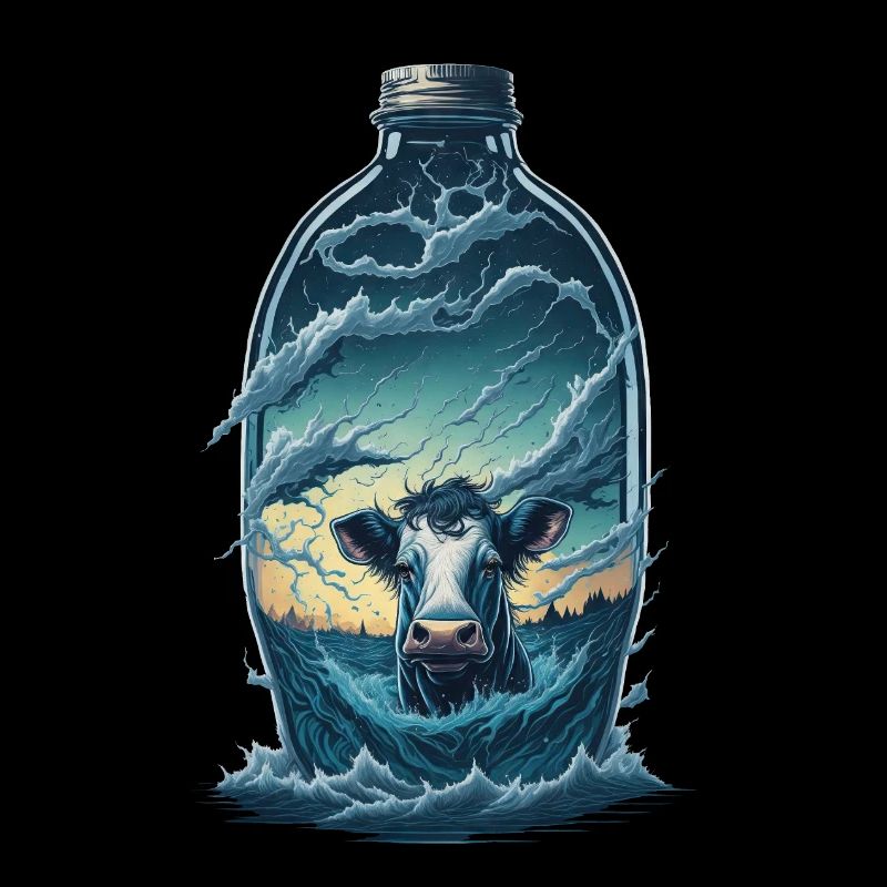 Kuh Flasche