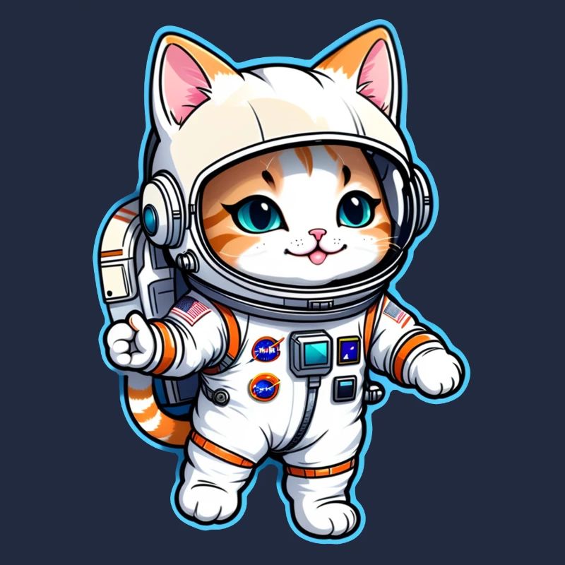 chat astronaute - espace