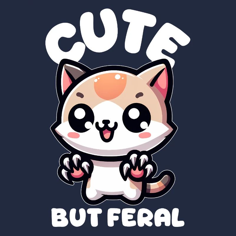 Cute but wild cat