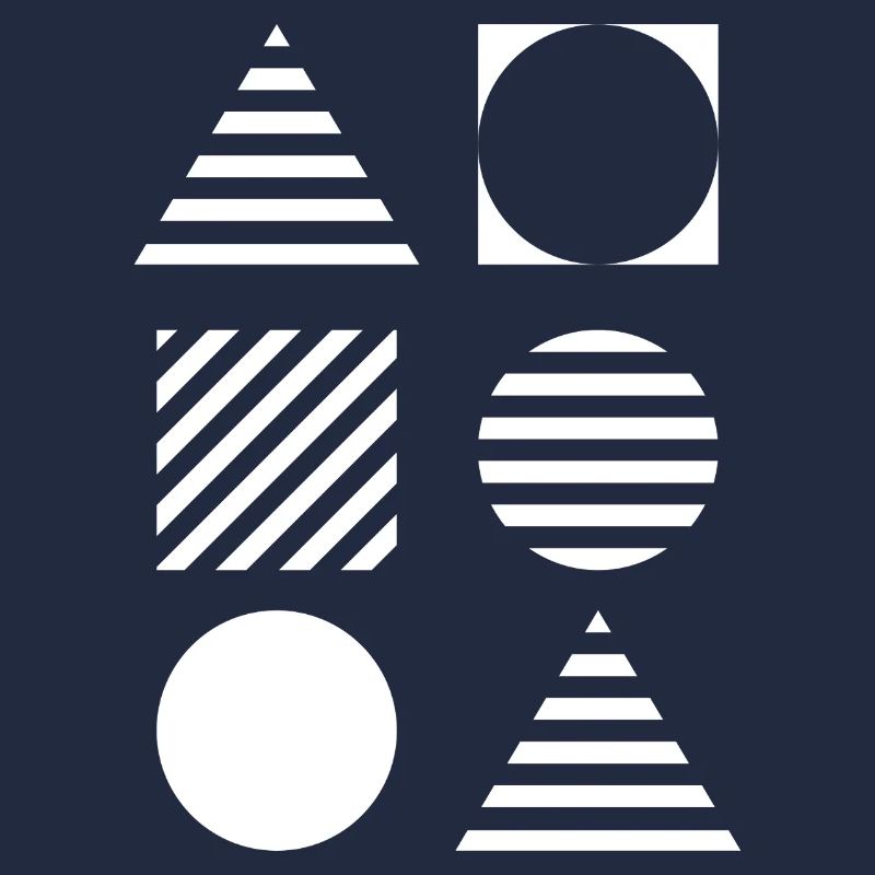 Geometric Grid Monochrome
