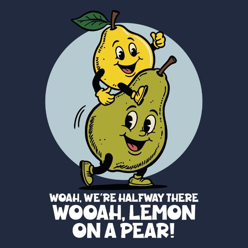 Zitrone auf einer Birne