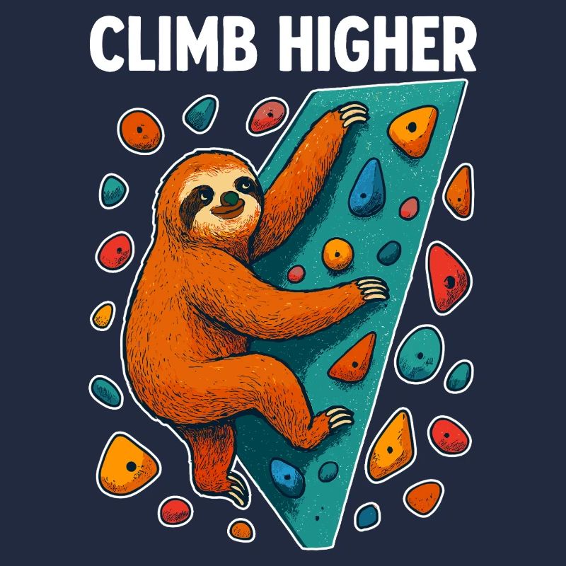 Bouldering Sloth Climbing Gift