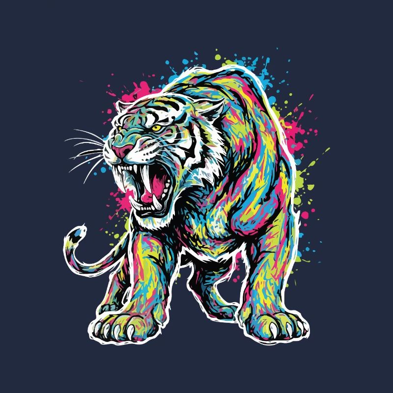 Neon Tiger Artistic Force