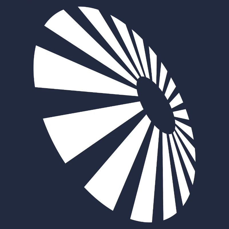 Spiralfächer-monochromes Muster