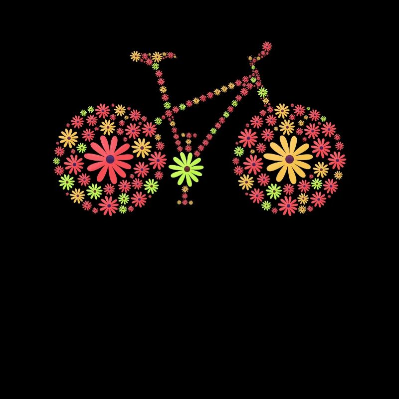 Bicycle 70s Flowers