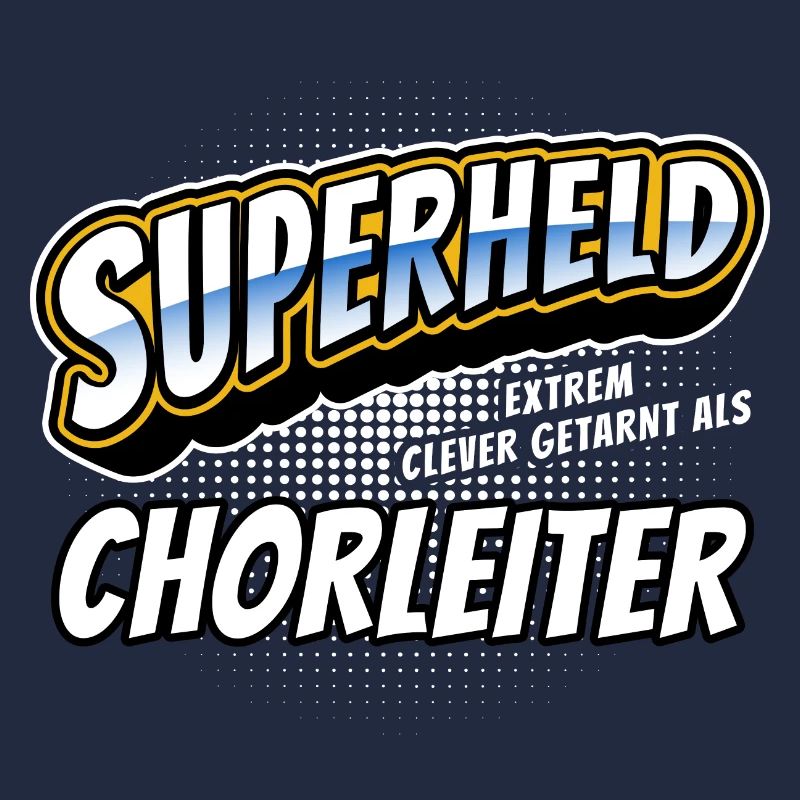 Superheld, clever getarnt als Chorleiter