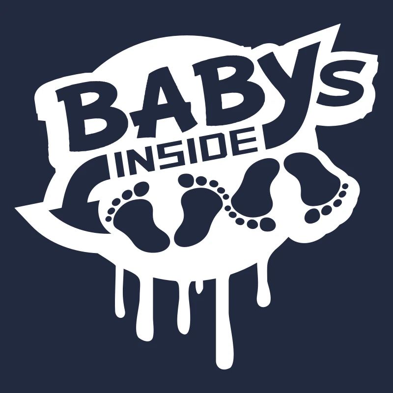 Babys Inside 2 Zwillinge Schwanger Bauch Lustig
