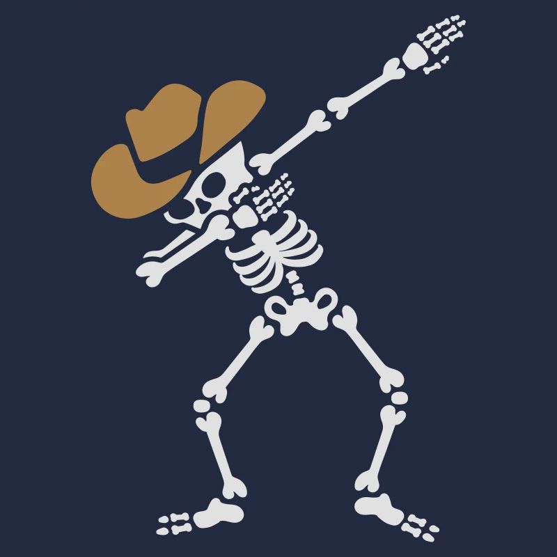 Dab skeleton dabbing cowboy