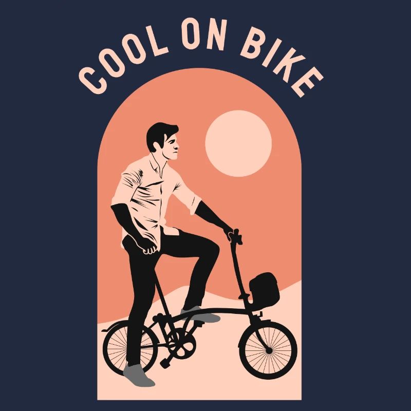 Cool commuter folding bicycle, Brompton London UK
