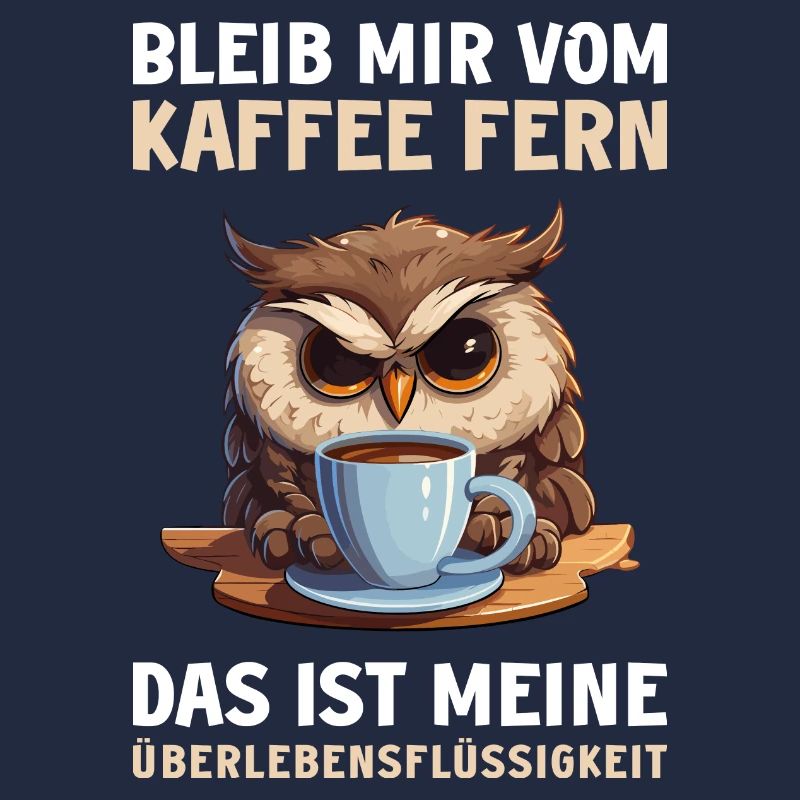 Lustige Eule Kaffee Eulen Kaffeeliebhaber Spruch