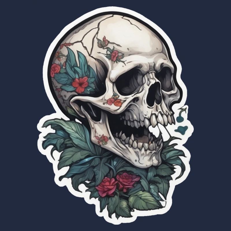 Conception de crâne d’impression de tatouage