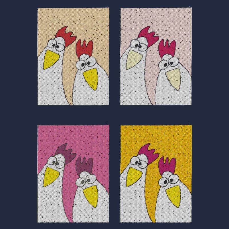 Les poules gloussent