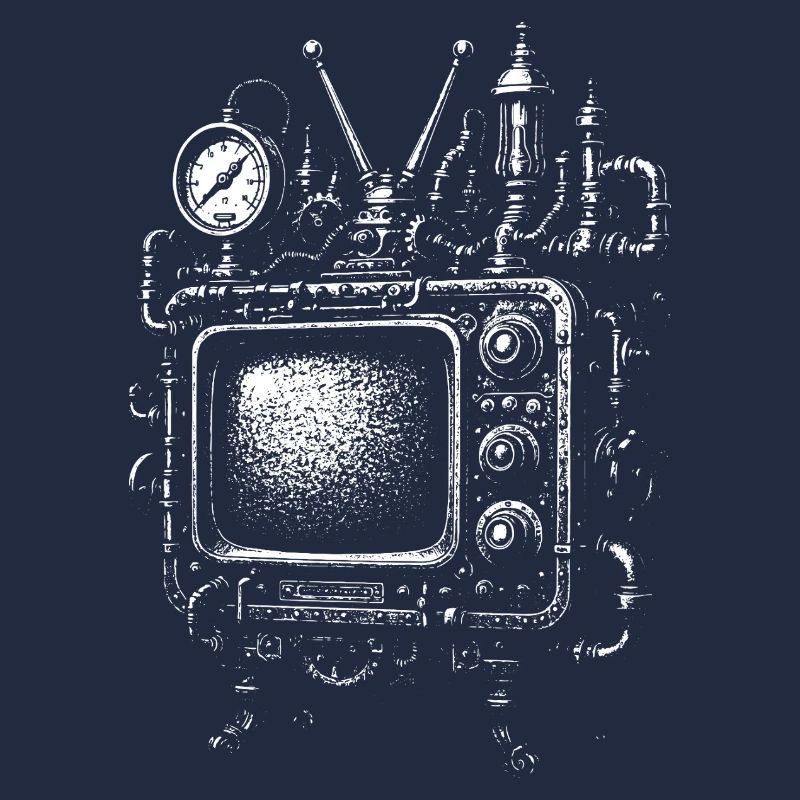 Moteur de télévision steampunk