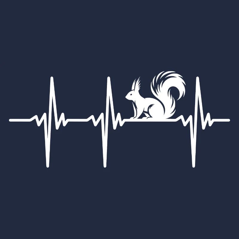 Heartbeat for cute squirrels