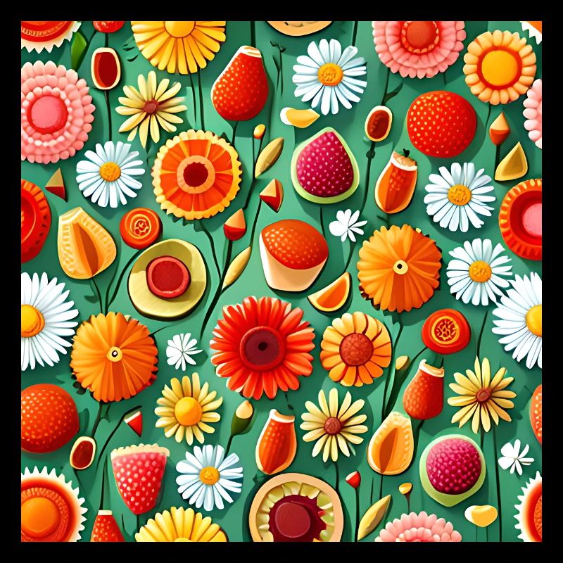 Sommerliches Blumenmuster
