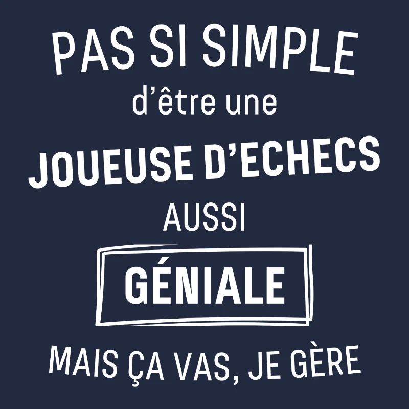 Joueuse d echecs GÉNIALE