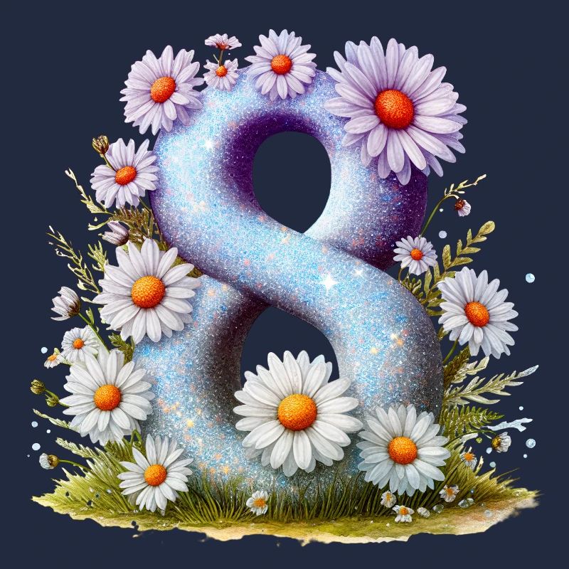 Nr. 8 eit digitale Hintergrundnummer Vektorzeichen Tal