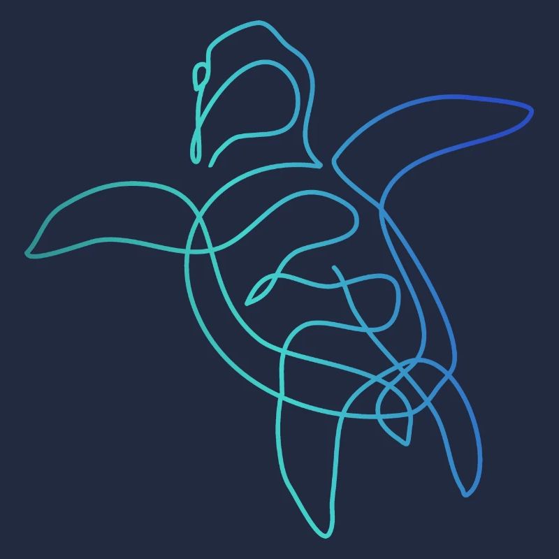 Turtle line art