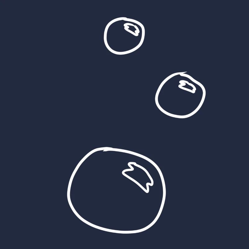 Soap bubbles forming circles