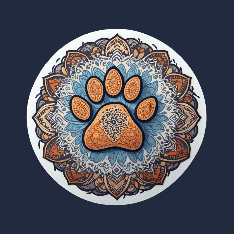 Mandala d’empreinte de chien