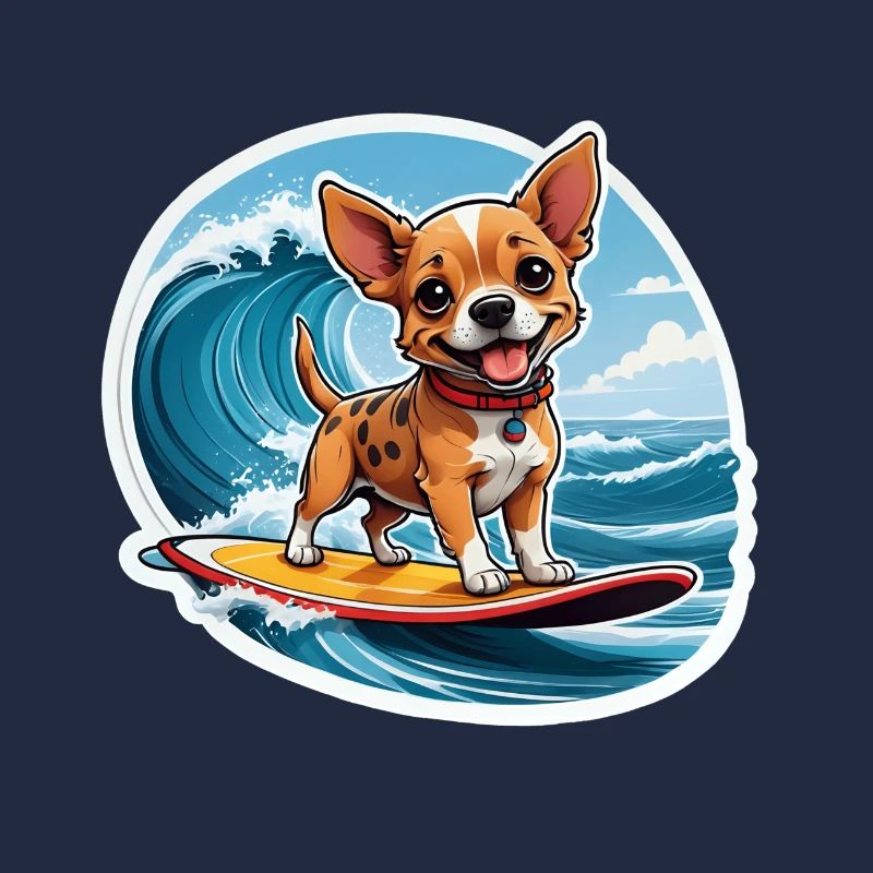 Chihuahua Surfer Fun