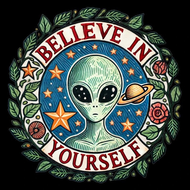 Glaube an dich Alien