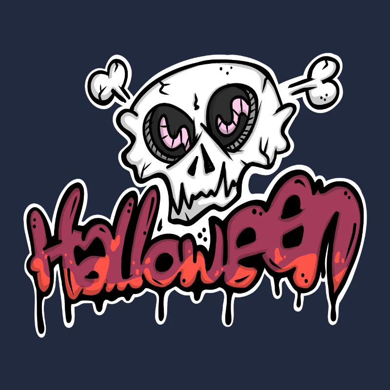 Spooky skull for Halloween