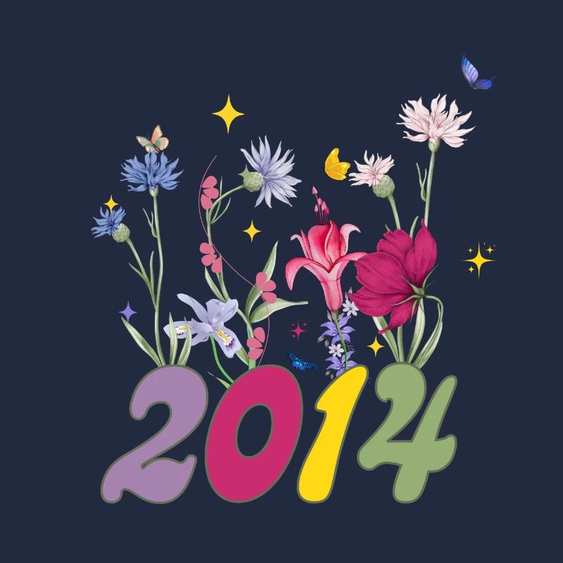 Année de naissance 2014 fleurs sauvages