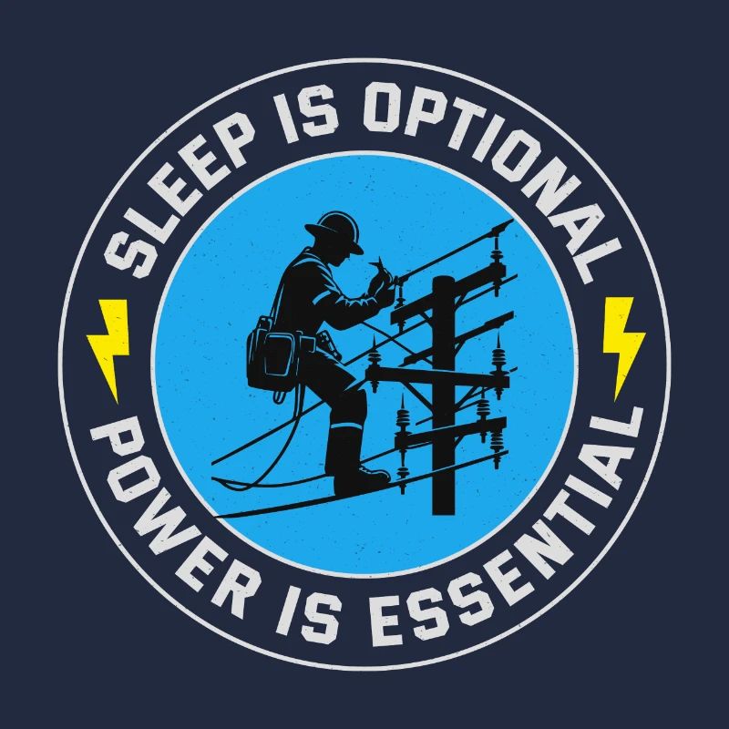 Lineman Power Essential Sleep Optional Dedication